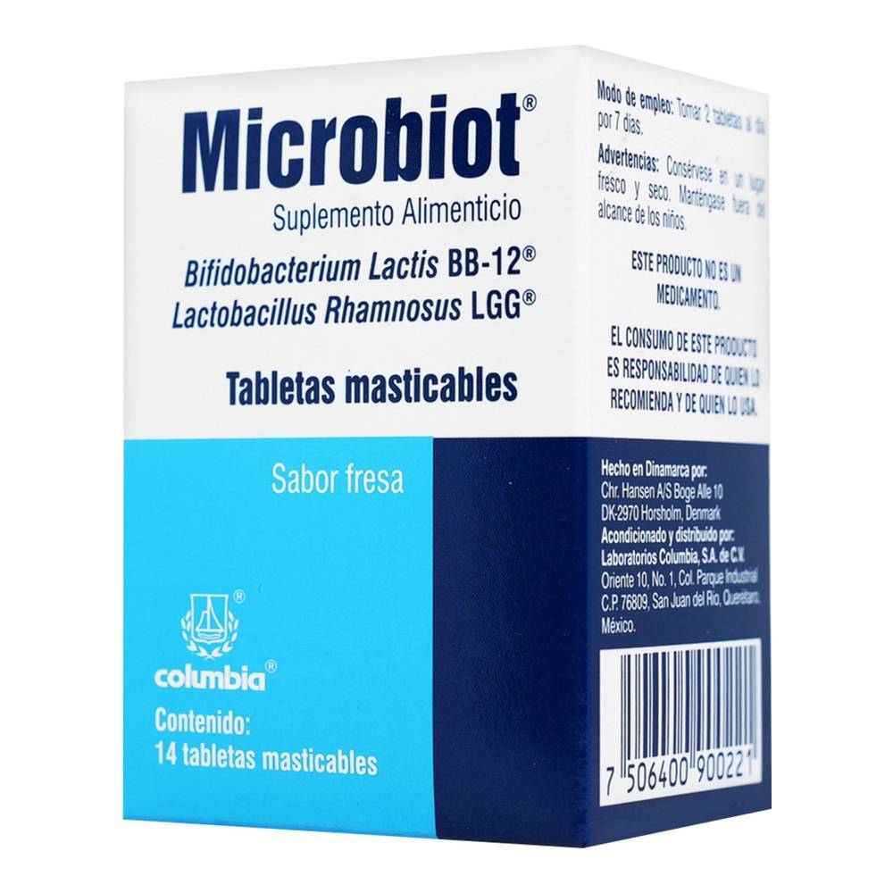 Columbia suplemento alimenticio microbiot (fresa)