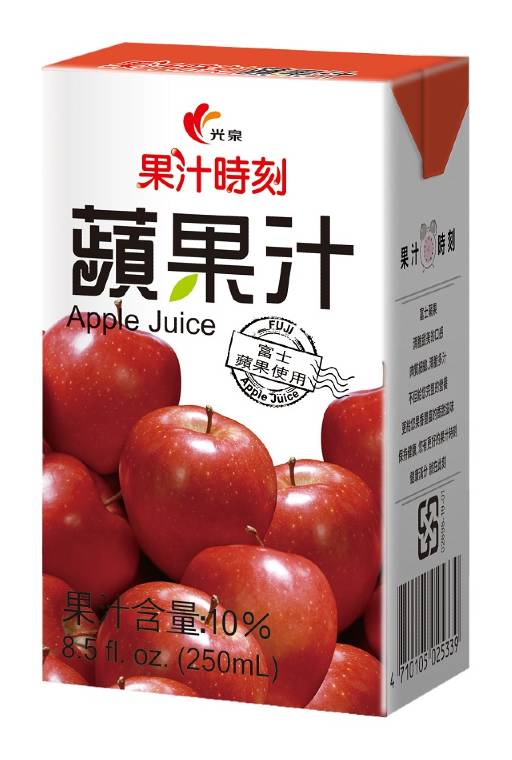 光泉果汁時刻蘋果汁TP-250ml <250ml毫升 x 1 x 6Bottle瓶>
