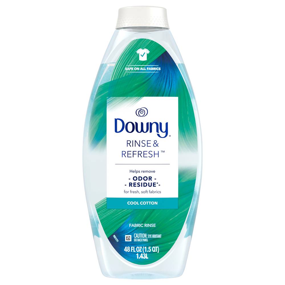 Downy Rinse & Refresh Laundry Odor Remover & Fabric Softener, Cool Cotton (48 fl oz)