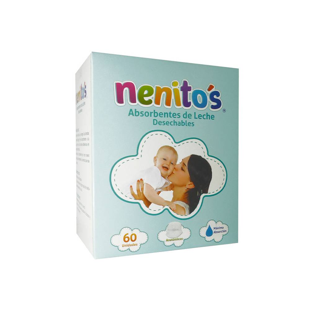 Absorbentes de Leche de Diseño Anatómico NENITOS