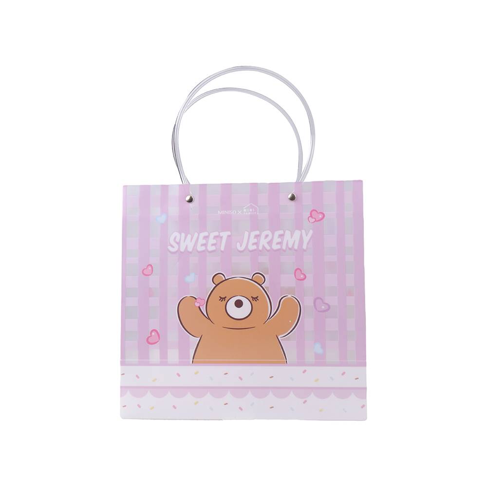 Miniso bolsa de regalo oso lila (1 pieza)
