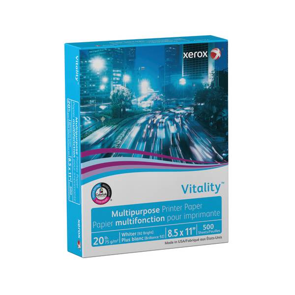 Xerox Vitality 8.5 X 11 Multipurpose Paper