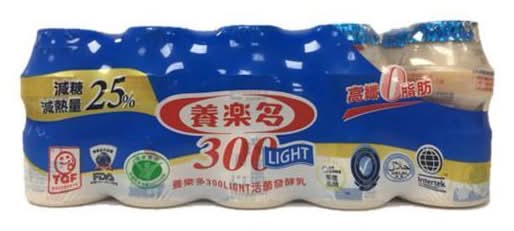養樂多 300 Light活菌發酵乳 (5 入)
