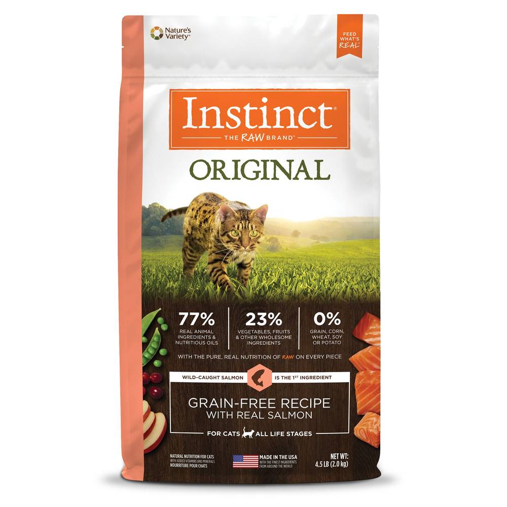 Instinct® Original Cat Food - Natural, Grain Free, Salmon (Flavor: Salmon, Size: 4.5 Lb)