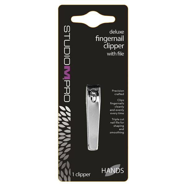 Studio m Pro Deluxe Fingernail Clipper With File