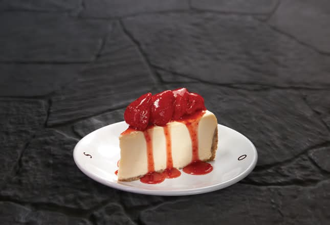 Rebanada de Cheesecake con Fresas