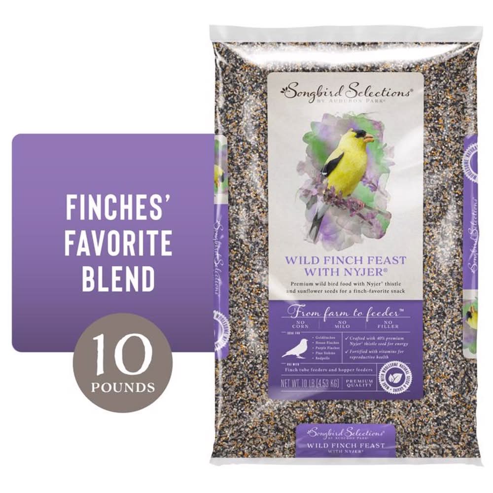 Songbird Selections Wild Finch Feast With Nyjer Wild Bird Food 10 Lb