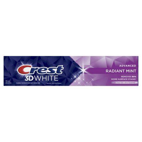 Crest 3D Whitening Toothpaste, Mint (135 ml)