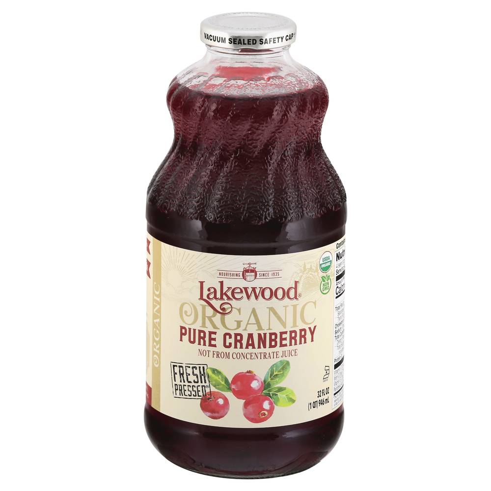 Lakewood Organic Pure Cranberry Juice (32 fl oz)