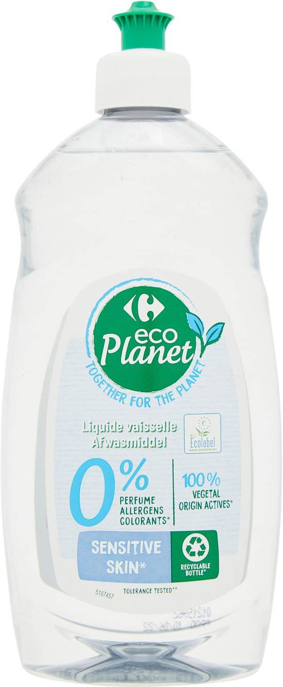 Carrefour Eco Planet - Nettoyants liquide vaisselle sans parfumé