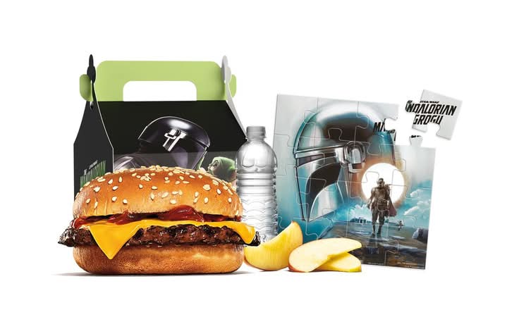 Galactic Mandalorian Kids Cheeseburger Meal