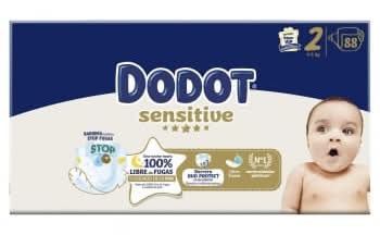 Pañales Dodot Sensitive T2 (4-8 kg) 88 unidades.