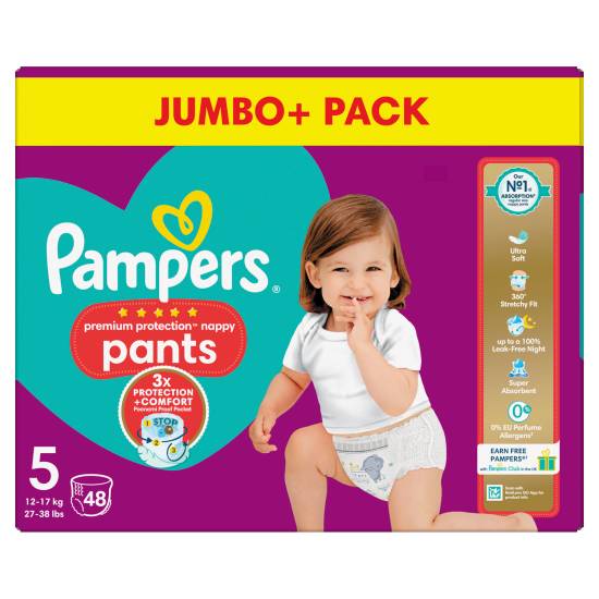 Premium shops protection pampers size 5