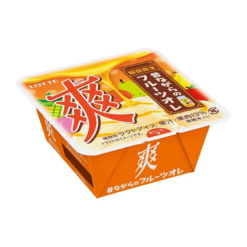 Lotte爽冰-水果歐蕾口味 <185ml毫升 x 1 x 1BOX盒> @15#4953823814179