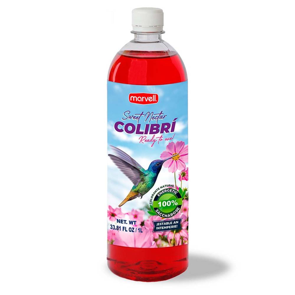 Marvell · Néctar rojo líquido para colibrí (1 L)