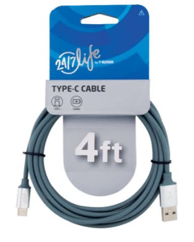 24/7 Life Usb Type C Cable, 4 ft