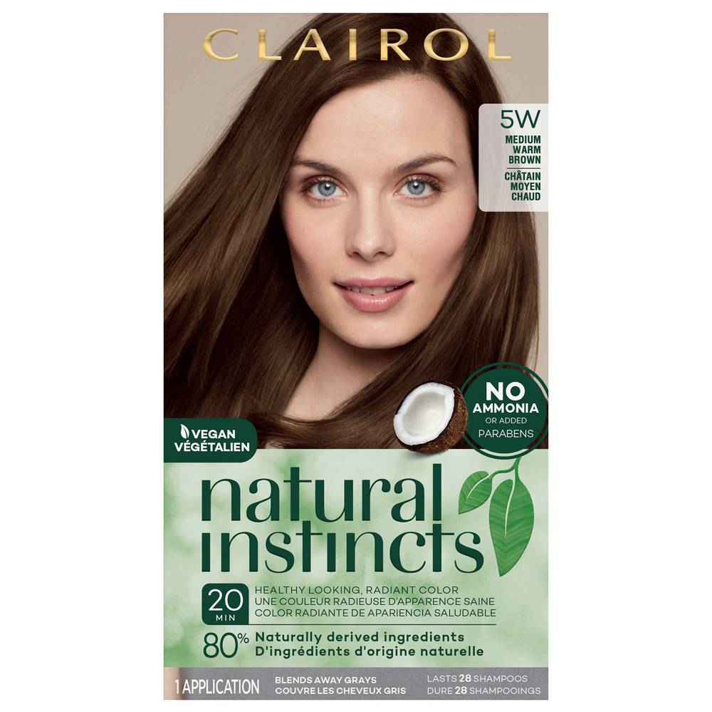 Clairol Natural Instincts Medium Warm Brown 5w