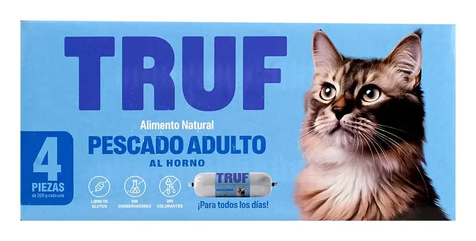 TRUFF · Alimento natural horneado para gato, pescado, Adulto (200 g)