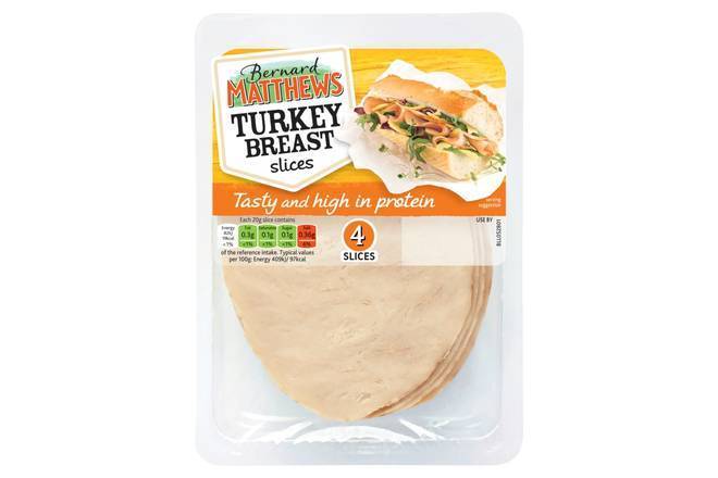 Bernard Matthews Turkey Breast 4 Slices 80g