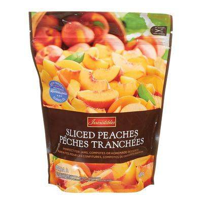 Irresistibles pêches tranchées surgelées (600 g) - frozen sliced peaches (600 g)