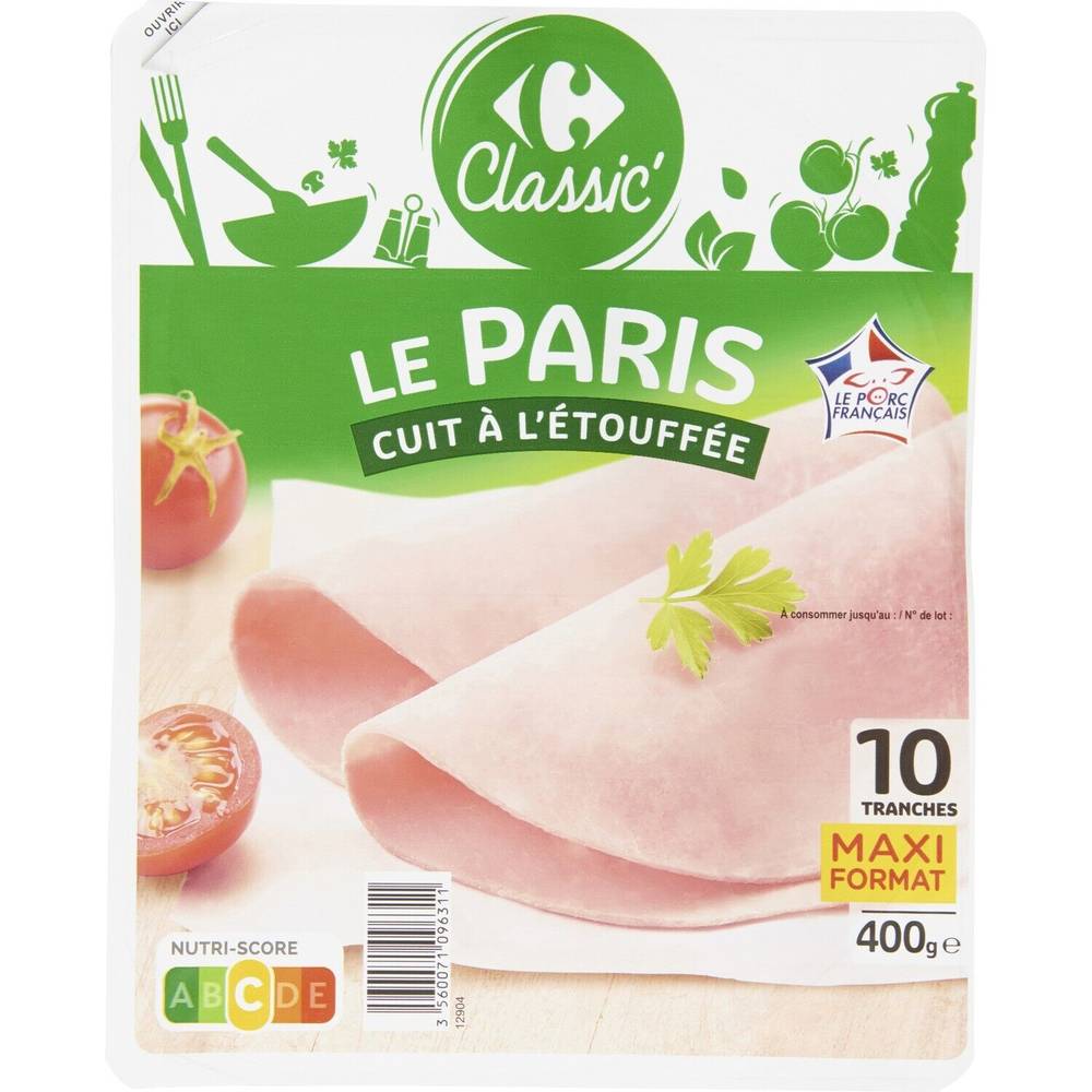 Carrefour Classic' - Jambon le Paris cuit à l'étouffée
