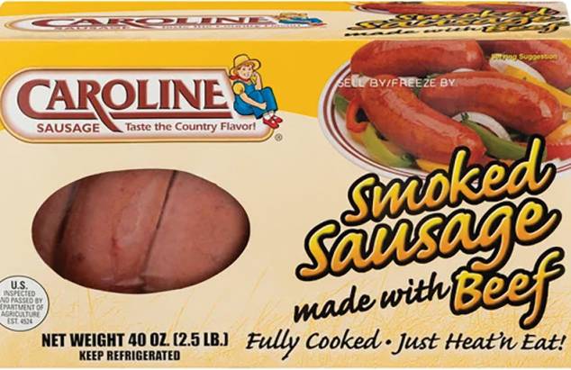 Caroline - Smoked Beef Sausage - 2.5 lbs