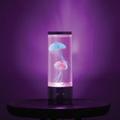 West & Arrow Rgb Jellyfish Lamp With Usb, 12 in, Black