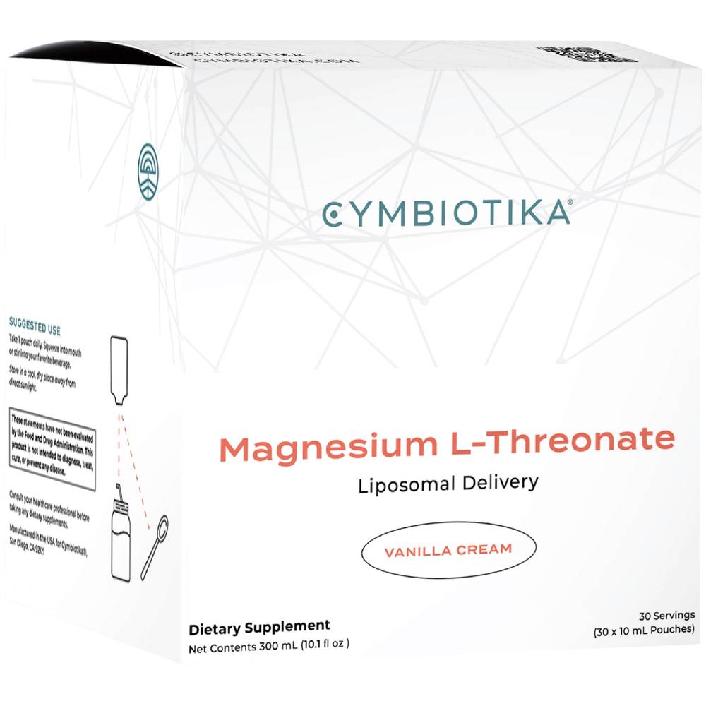 Cymbiotika Vanilla Cream Magnesium L-Threonate Pouch (30ct)