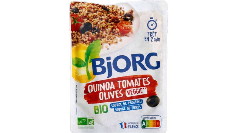 Bjorg Quinoa, tomates & olives, bio Le doypack de 250g