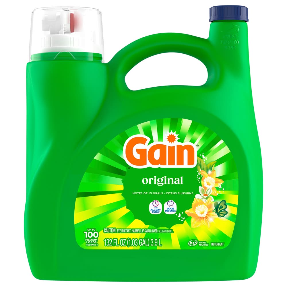 Gain Liquid Laundry Detergent, Original (132 fl oz)
