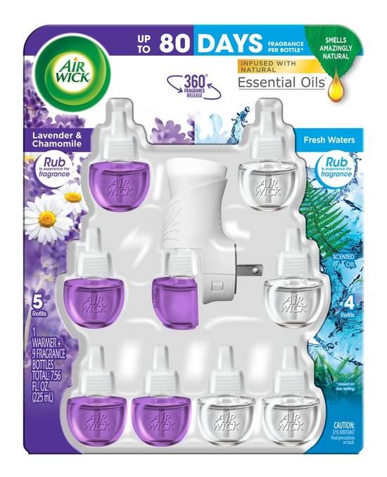 Airwick Scented Oils (1 warmer + 9 refills)