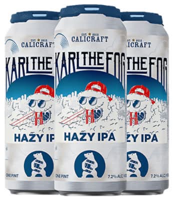 Calicraft Karl the Fog Hazy Ipa Beer (4 x 16 fl oz)