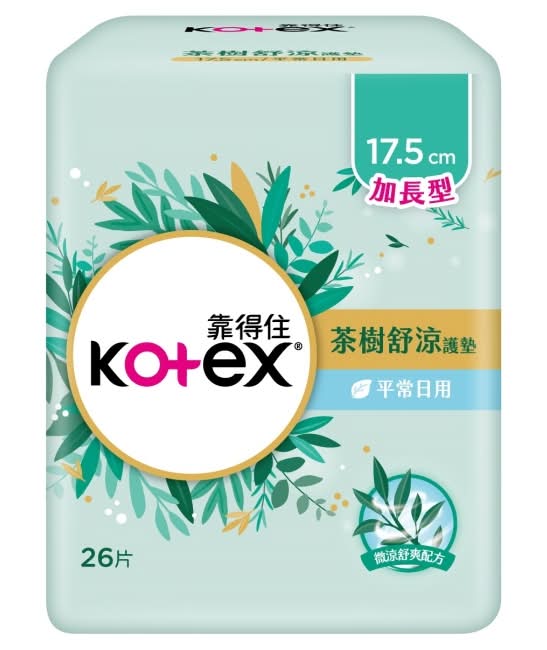 靠得住茶樹舒涼護墊平日17.5cm 26片