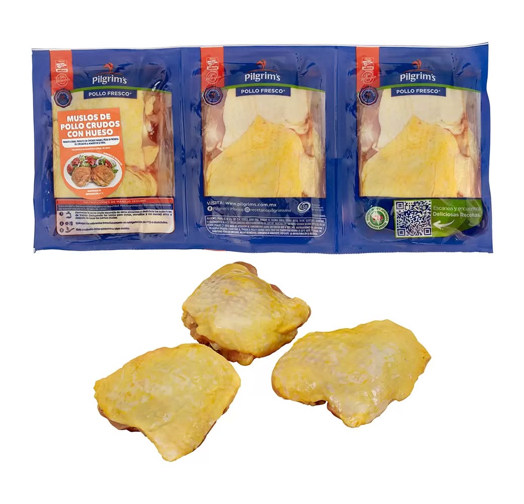 Muslos de Pollo con Piel por Kilo