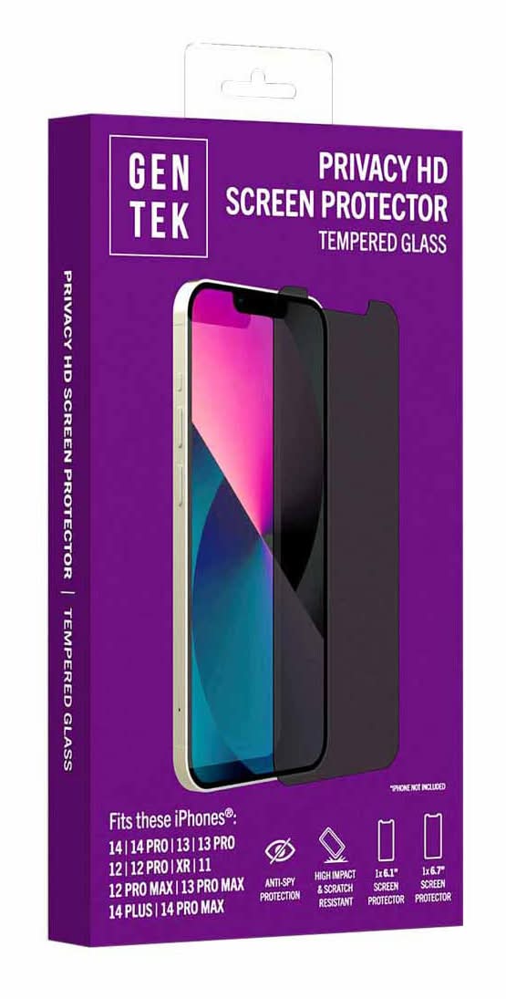 Gentek Privacy Hd Screen Protectors For Iphones (2 ct)