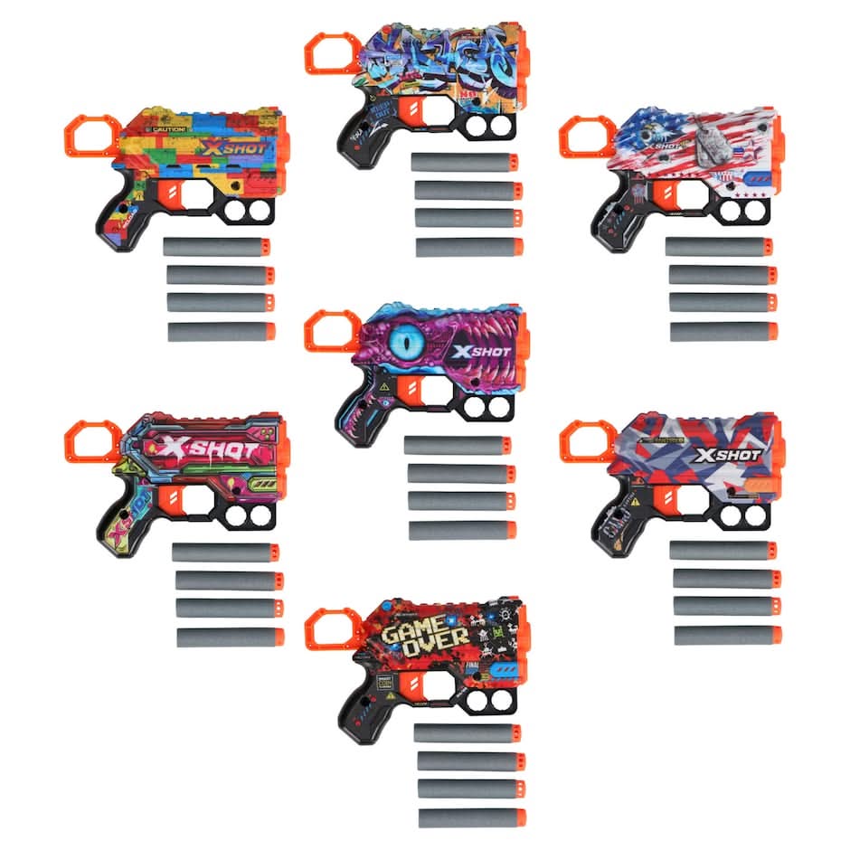 X-Shots Foam Dart Guns with 4 Darts