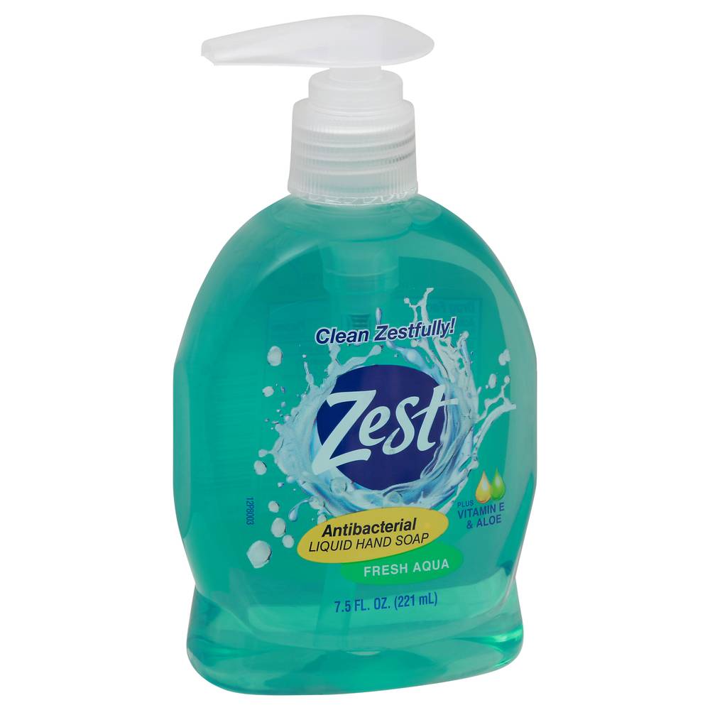 Zest Fresh Aqua Antibacterial Liquid Hand Soap