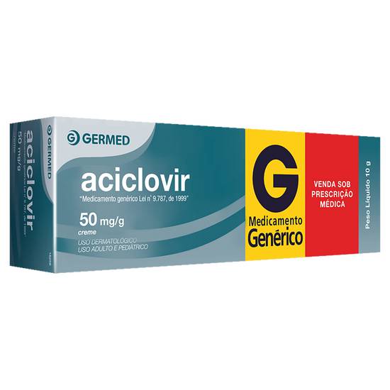 Germed aciclovir 50mg/g em creme (10g)
