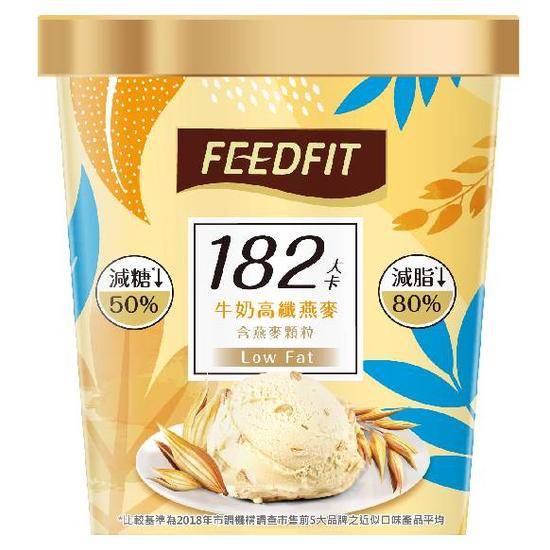 FeedFit輕享系冰淇淋-牛奶高纖燕麥200g