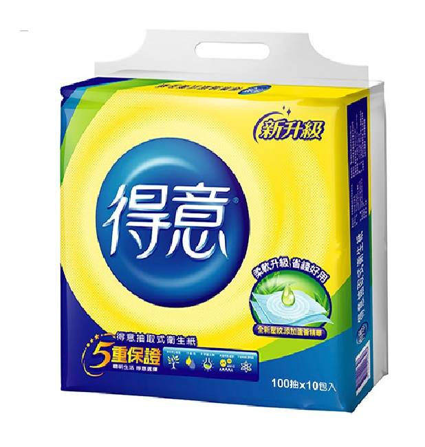 得意抽取衛生紙100抽10包