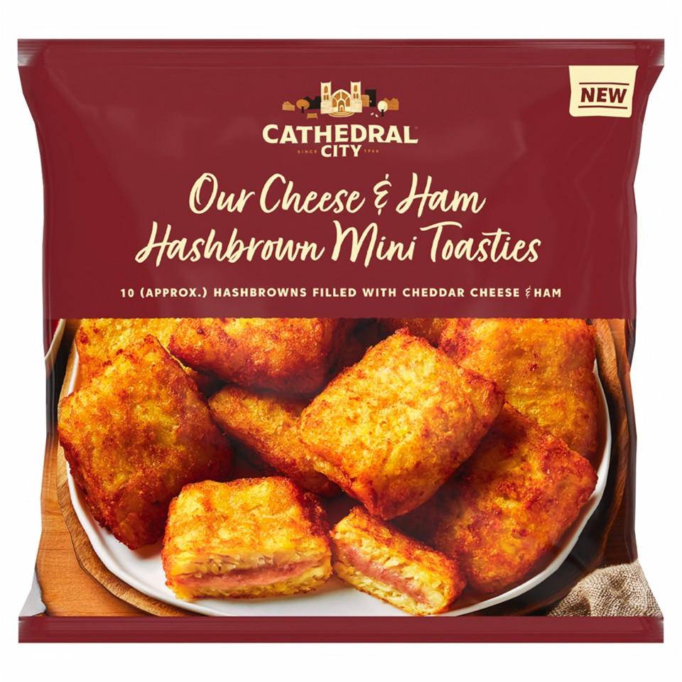 Iceland Cathedral City Cheese & Ham Hashbrown Mini Toasties