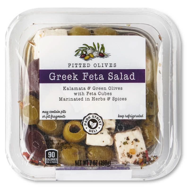 Park Street Deli Pitted Olives Salad, Greek Feta (7 oz)