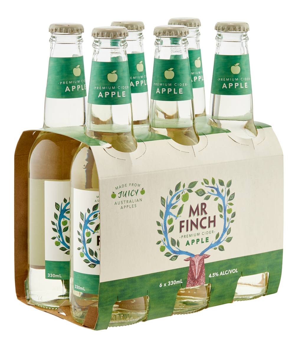 Mr Finch Apple Cider Bottle 330mL X 6 pack