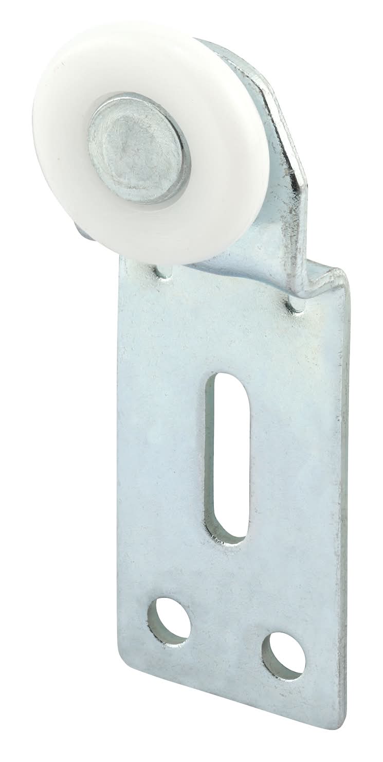 Prime-Line 1 In. D X 1/4 In. L Mill Nylon/Steel Wardrobe Door Roller Assembly 2 Pk