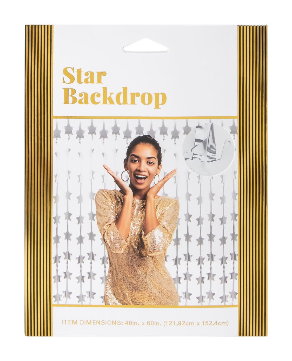 Star Backdrop Silver