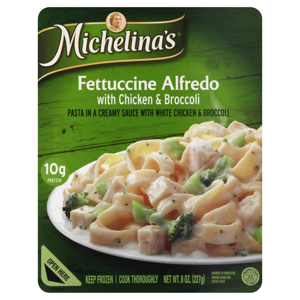 Michelina's Fettuccine Alfredo With Chicken and Broccoli