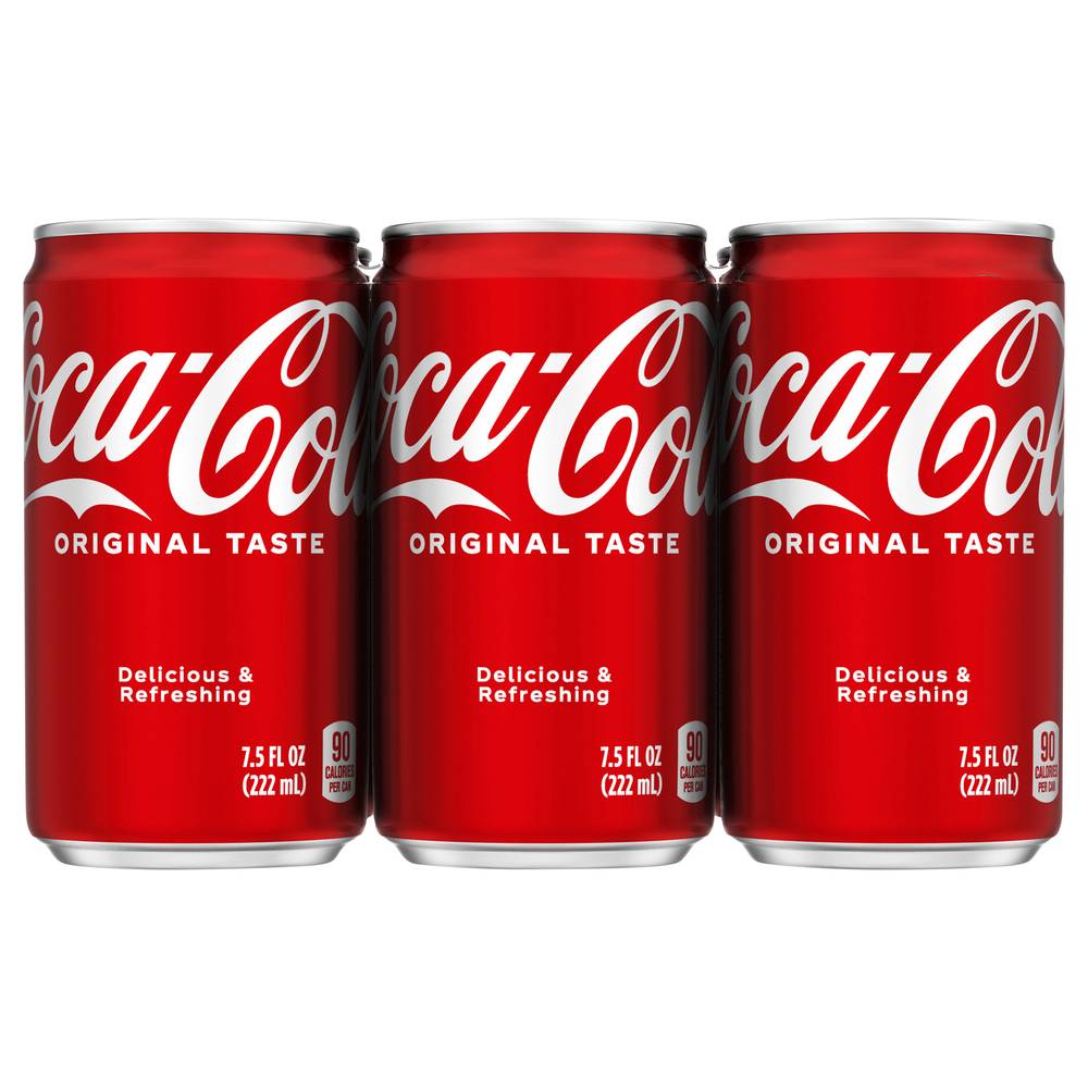 Coca-Cola Original Taste Soda (6 ct, 7.5 fl oz)