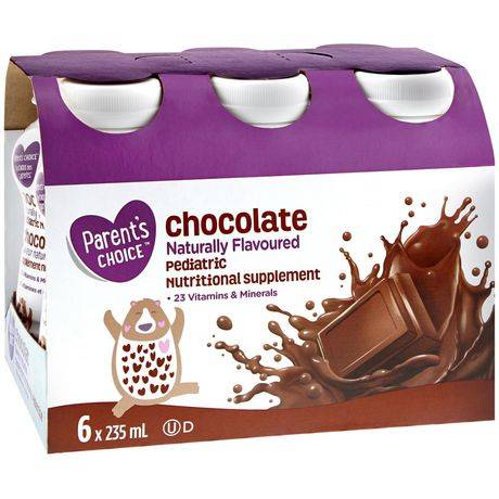 Supplément nutritionnel pédiatrique saveur naturelle de chocolat Le choix des parents