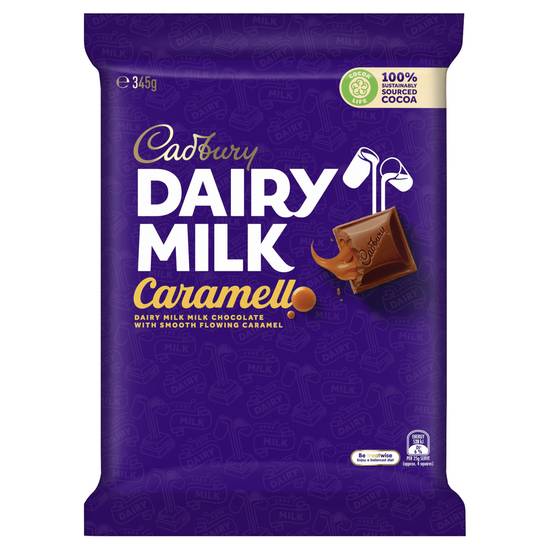 Cadbury Dairy Milk Caramello Large Chocolate Block 345 Gram