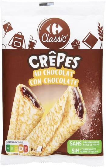 Carrefour Classic' - Crêpes au chocolat (8 pièces)